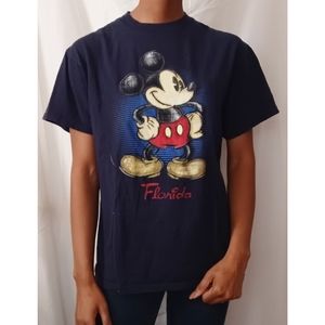 Vintage Disney Mickey Florida Navy Tee 1000